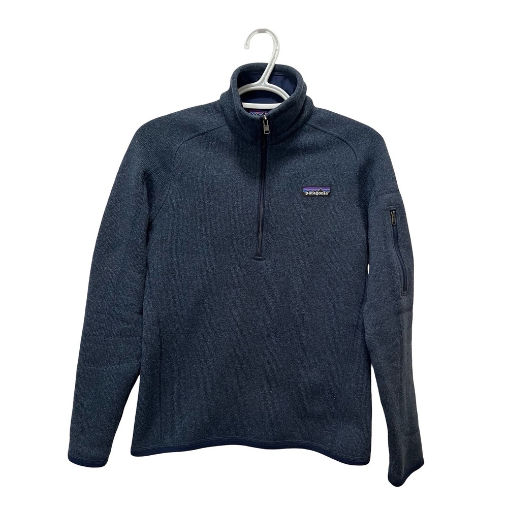 Patagonia Better Sweater 1/4 Zip Pullover Fleece Jacket Blue Heather Small